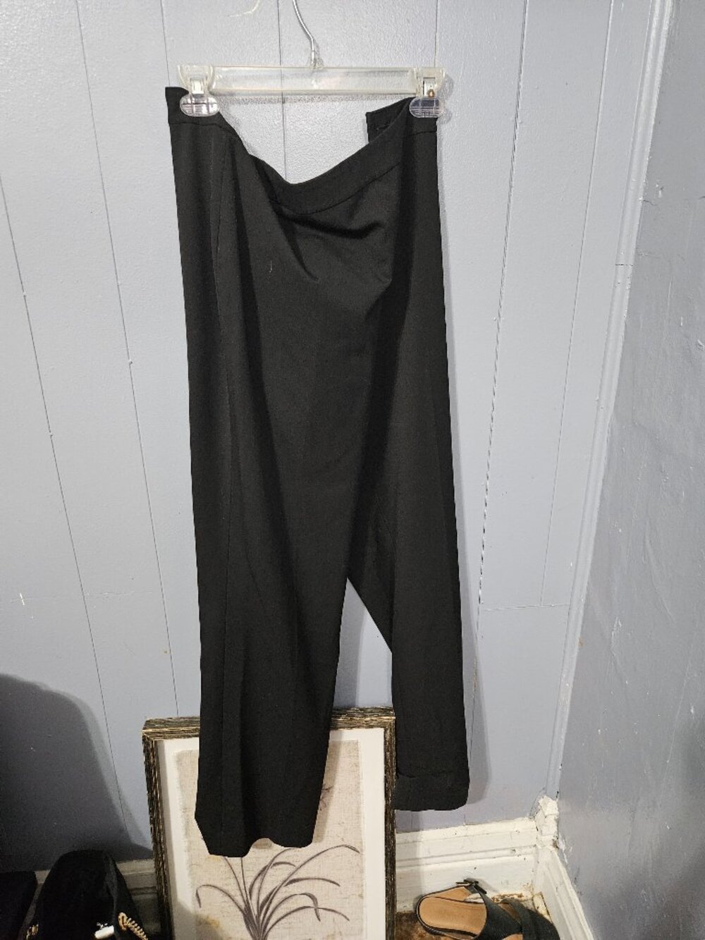 Lauren Ralph Lauren Black Wide Leg Trousers Size 14